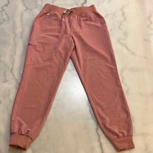 Figs Women's Mauve Technical Collection Medical Work Cargo Jogger Pants